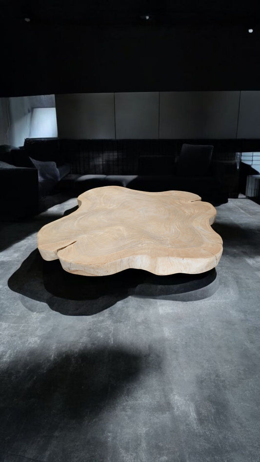 Plateau pour table basse tranche de suar