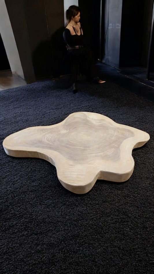 Plateau de table basse en suar massif 3