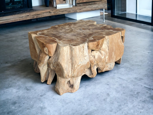 Table basse racine de teck