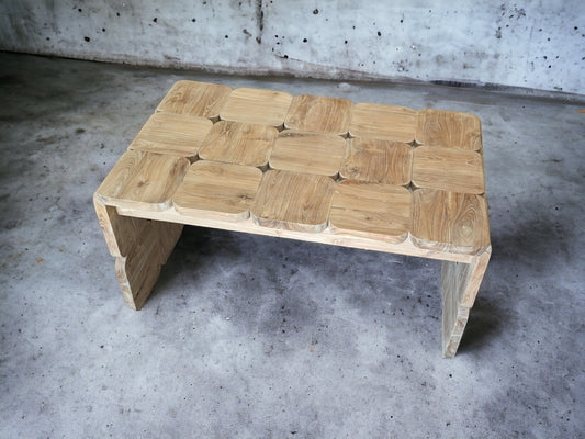 Table basse teck massif domino II