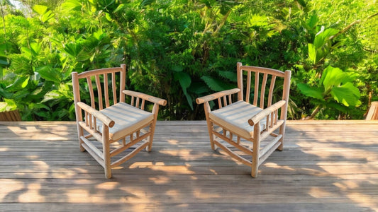 Fauteuil en teck flotté Medewi