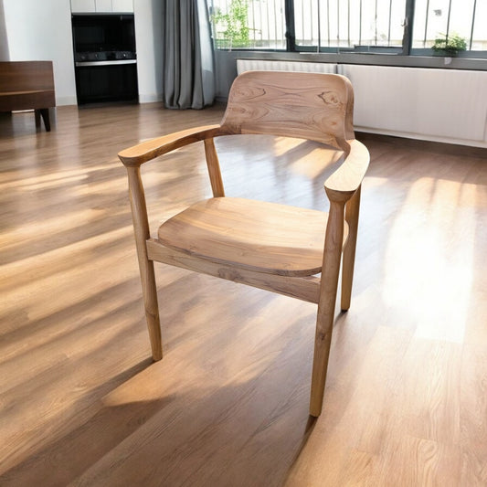 Chaise teck massif modèle "Hiroshima"