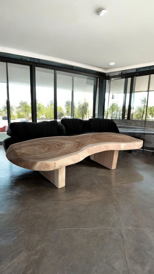 Table basse élégante tranche de Suar
