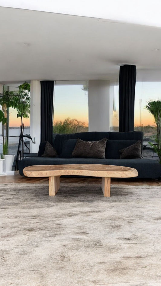 Table basse élégante tranche de Suar
